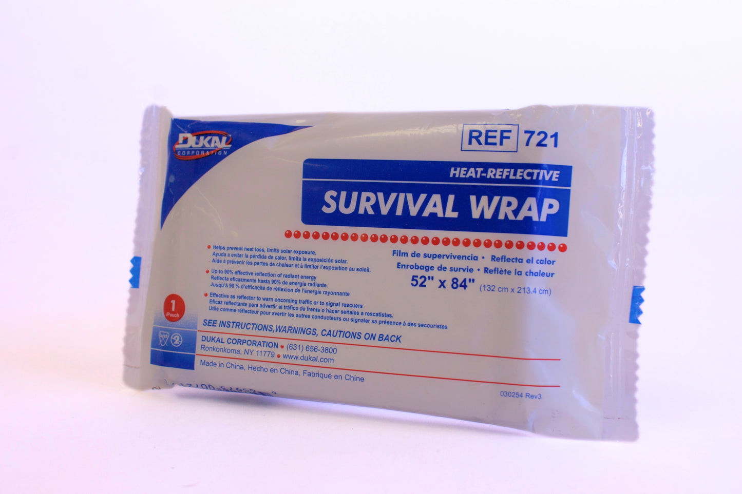 Disposable Rescue Blanket - Silver