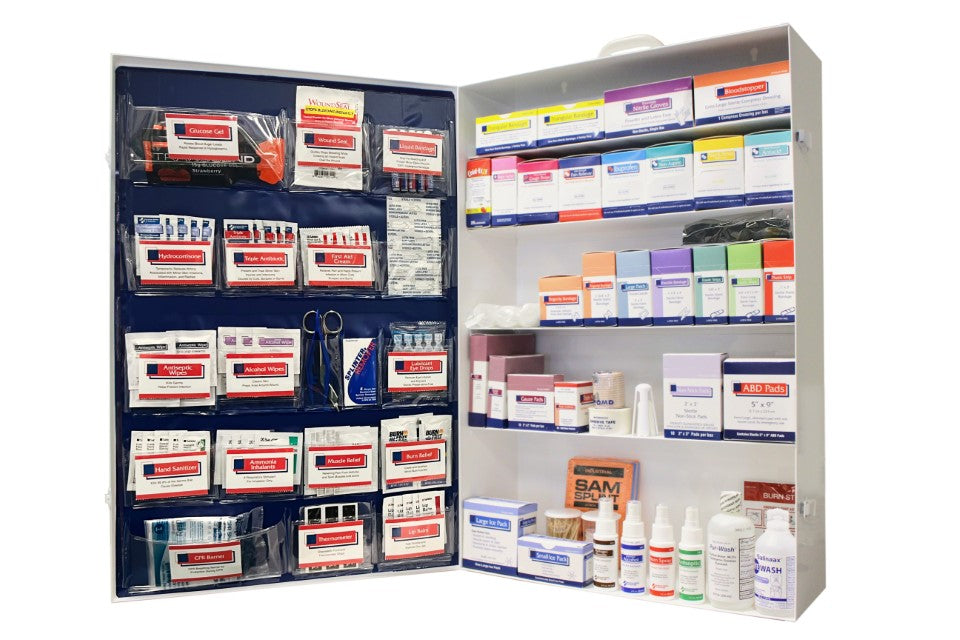 5-Shelf Metal First Aid Cabinet