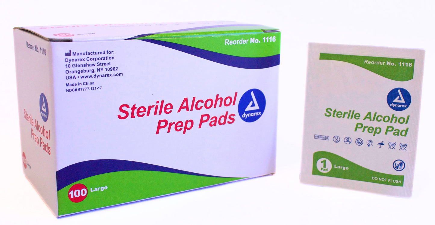 Sterile Alcohol Prep Pads 100ct