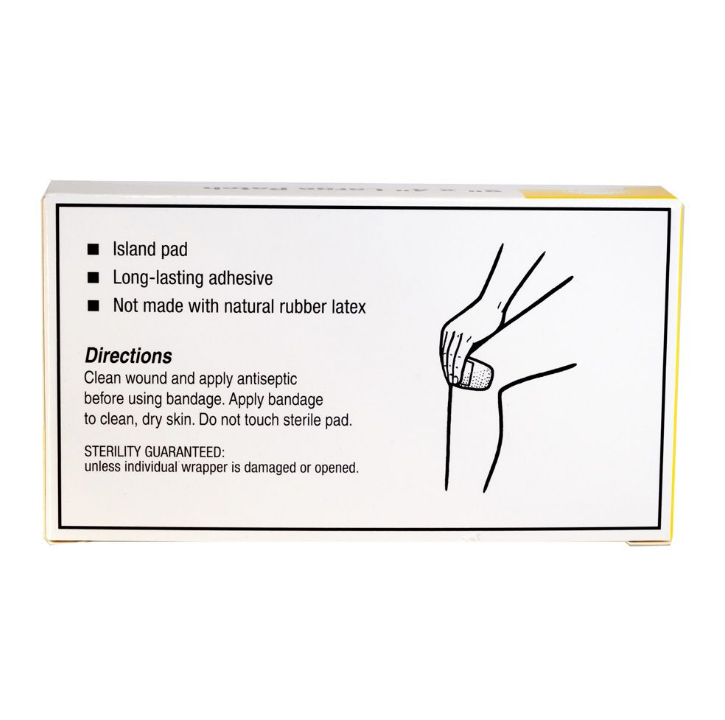 Extra Large Sheer Adhesive Bandages, 2" x 4-1/2"