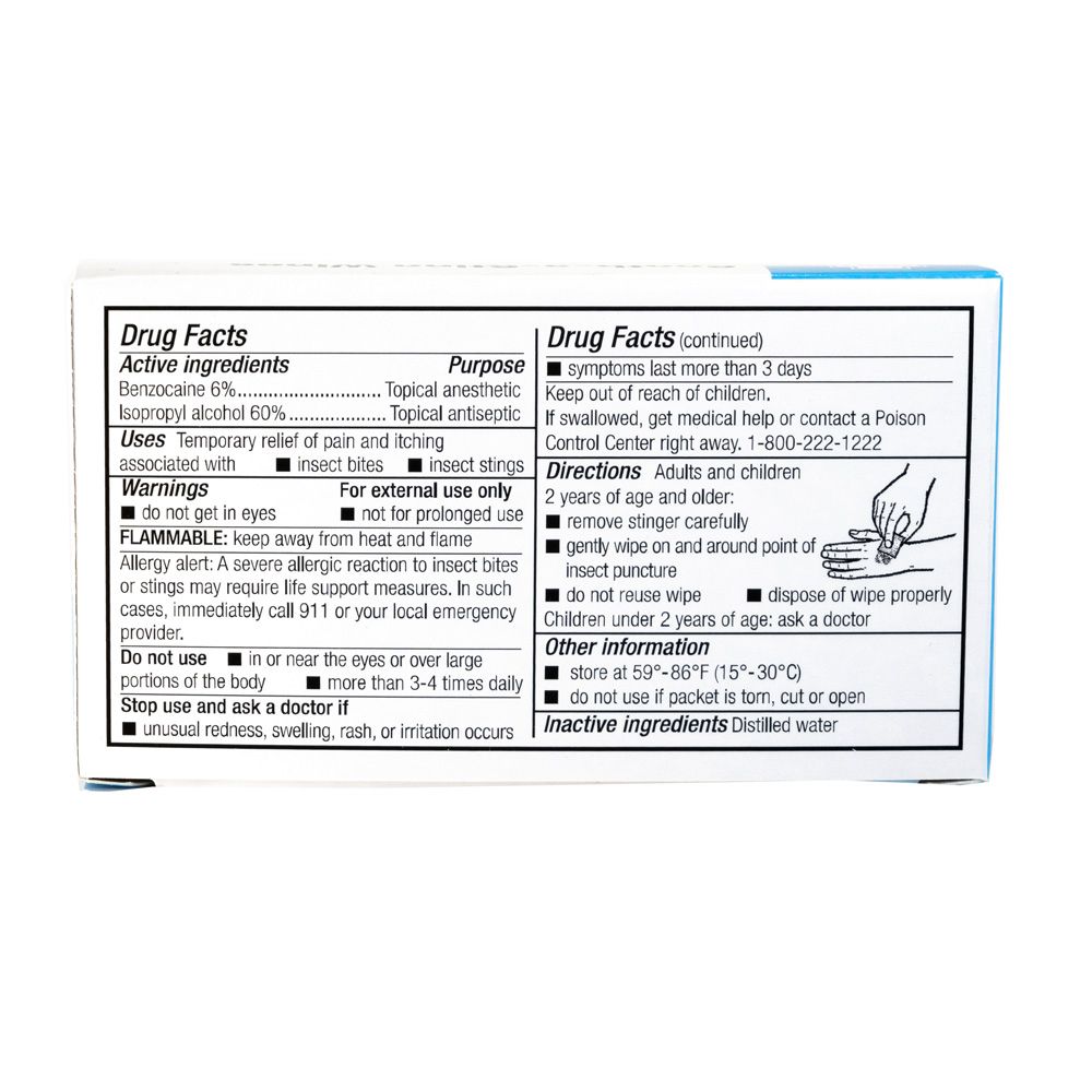 Sooth-A-Sting Wipes, Topical Anesthetic, 10 per unit