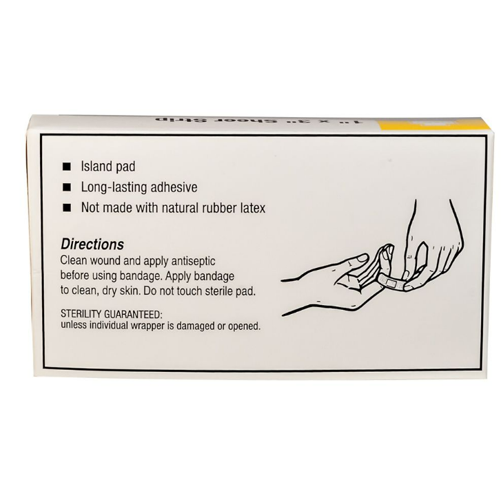 Sheer Strip Adhesive Bandages, 1" x 3"