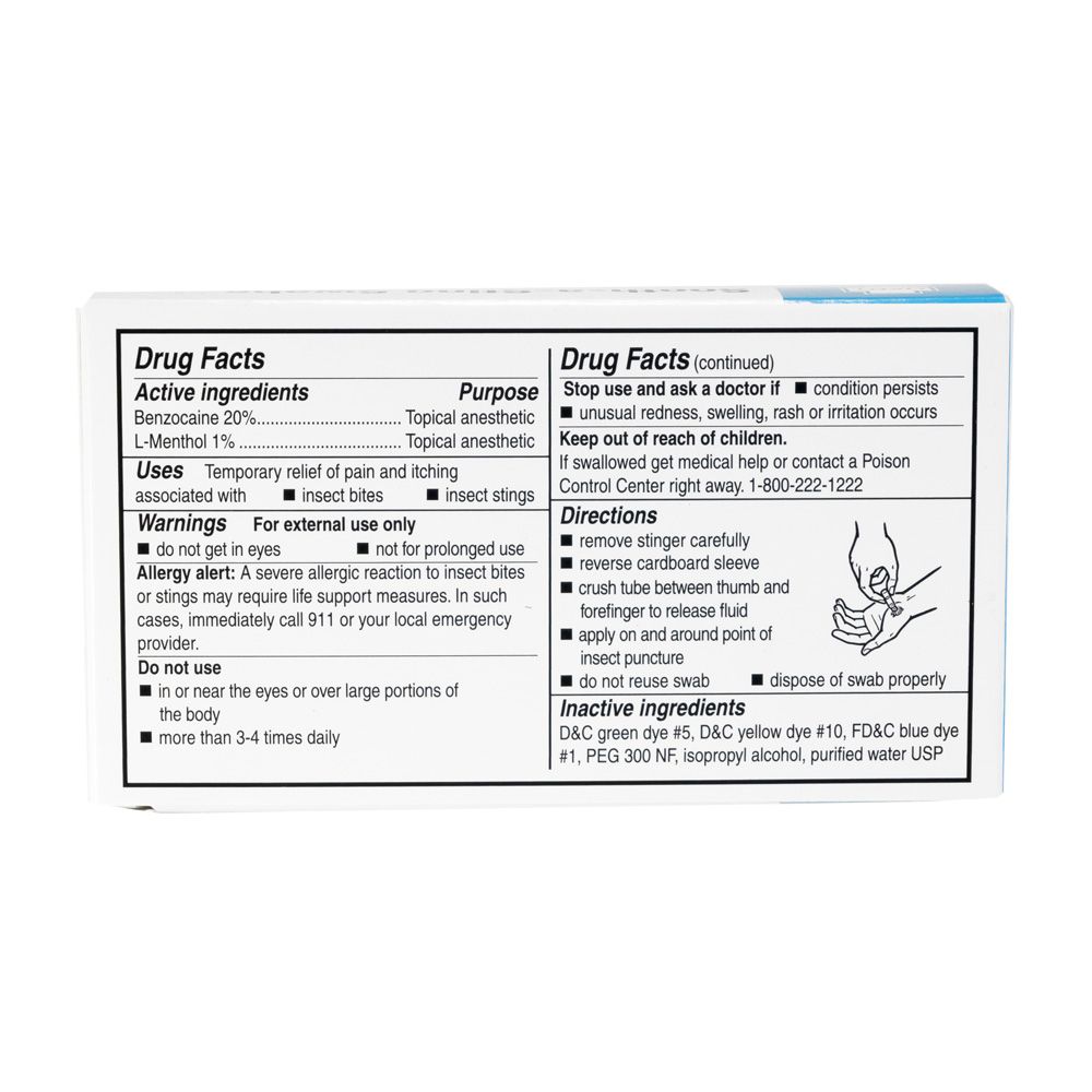 Sooth-A-Sting Swabs, Topical Anesthetic, 6 ml each, 10 per unit