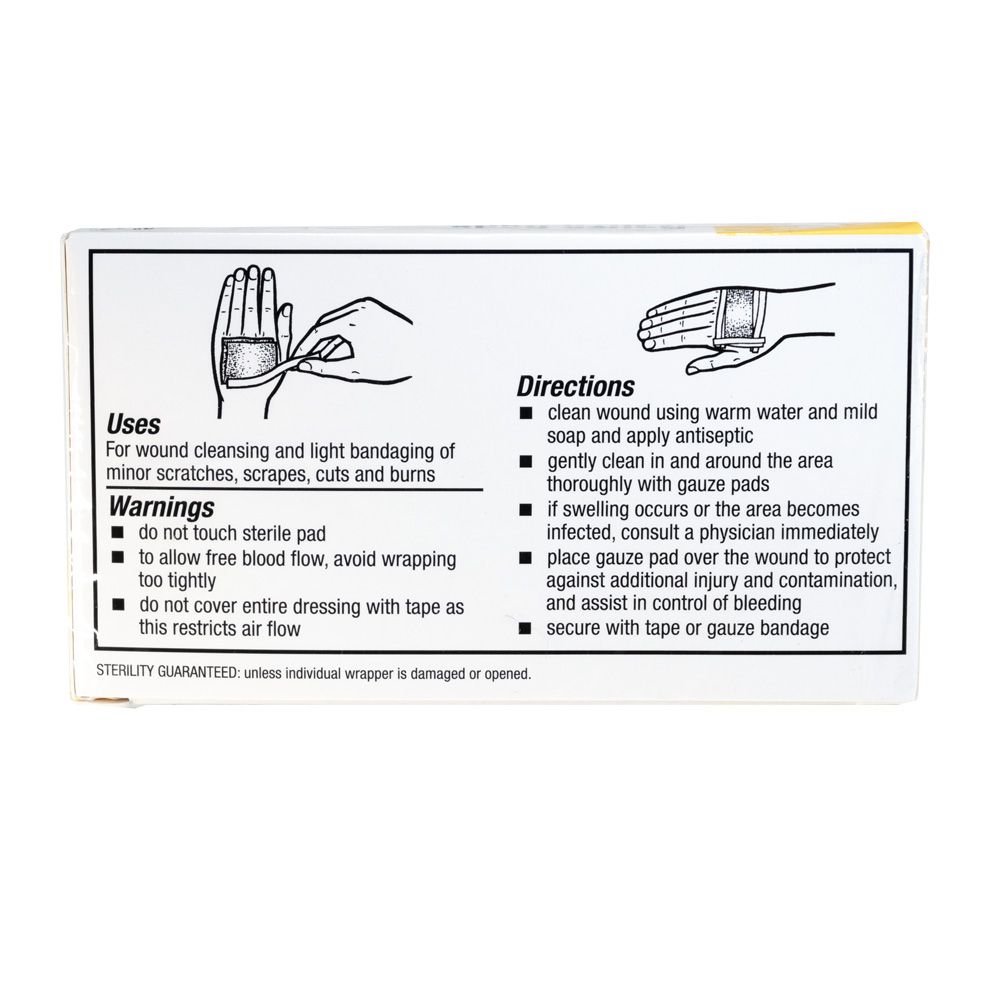Sterile Gauze Pads, 3" x 3", 4 per unit