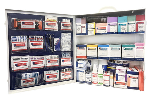 3-Shelf Metal First Aid Cabinet