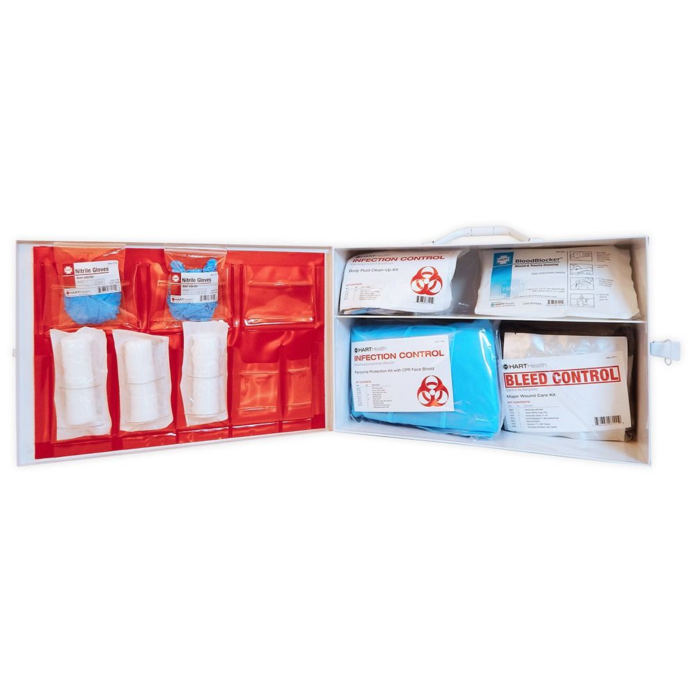 Bleed Control and Clean-Up First Aid Station