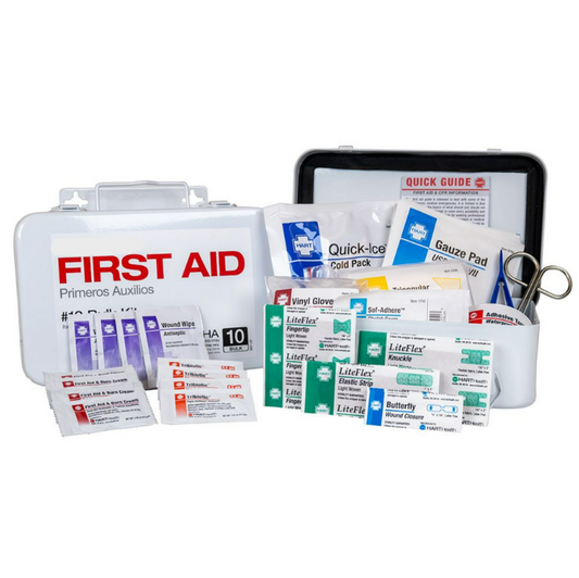 Bulk First Aid Kit, 10-Person, OSHA Standard, Metal Box