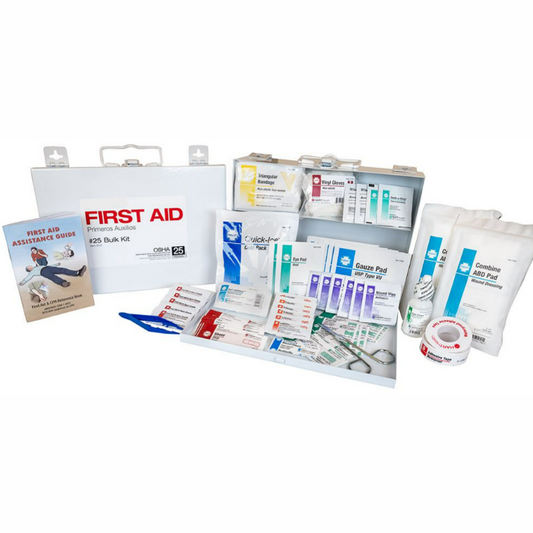 Bulk First Aid Kit, 25-Person, OSHA Standard, Metal Box
