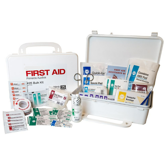 Bulk First Aid Kit, 25-Person, OSHA Standard, Polypropylene Box