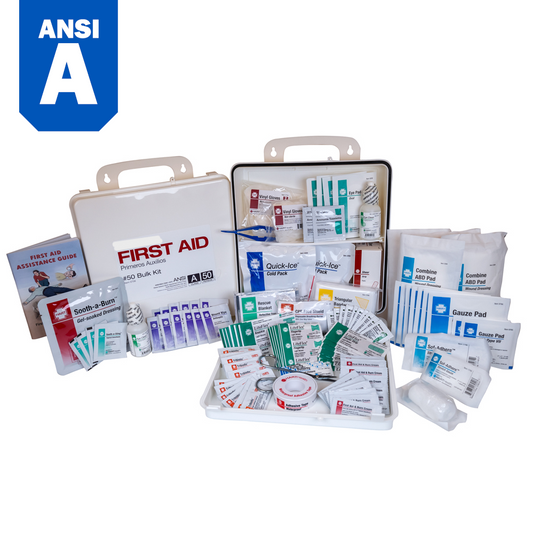 Bulk First Aid Kit, 50-Person, ANSI Class A, Polypropylene Box