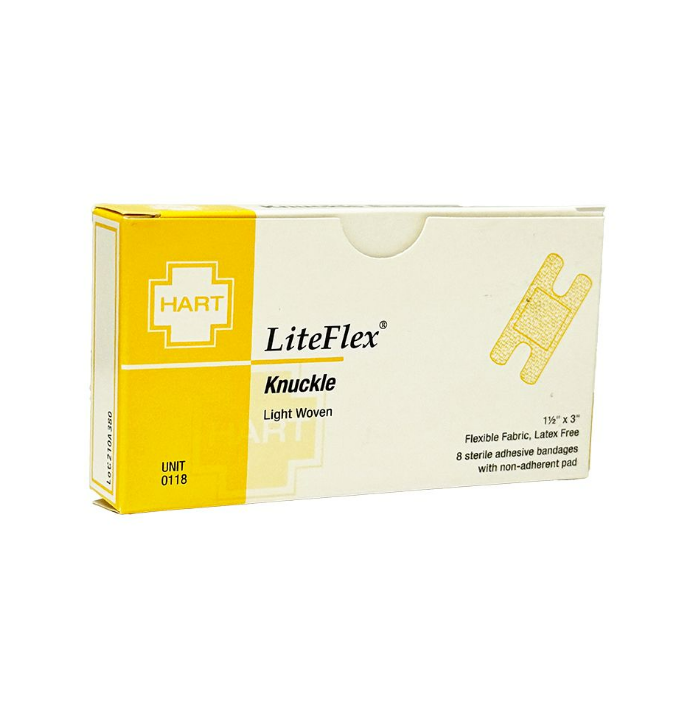 LiteFlex, Knuckle Adhesive Bandages, Light Woven Cloth