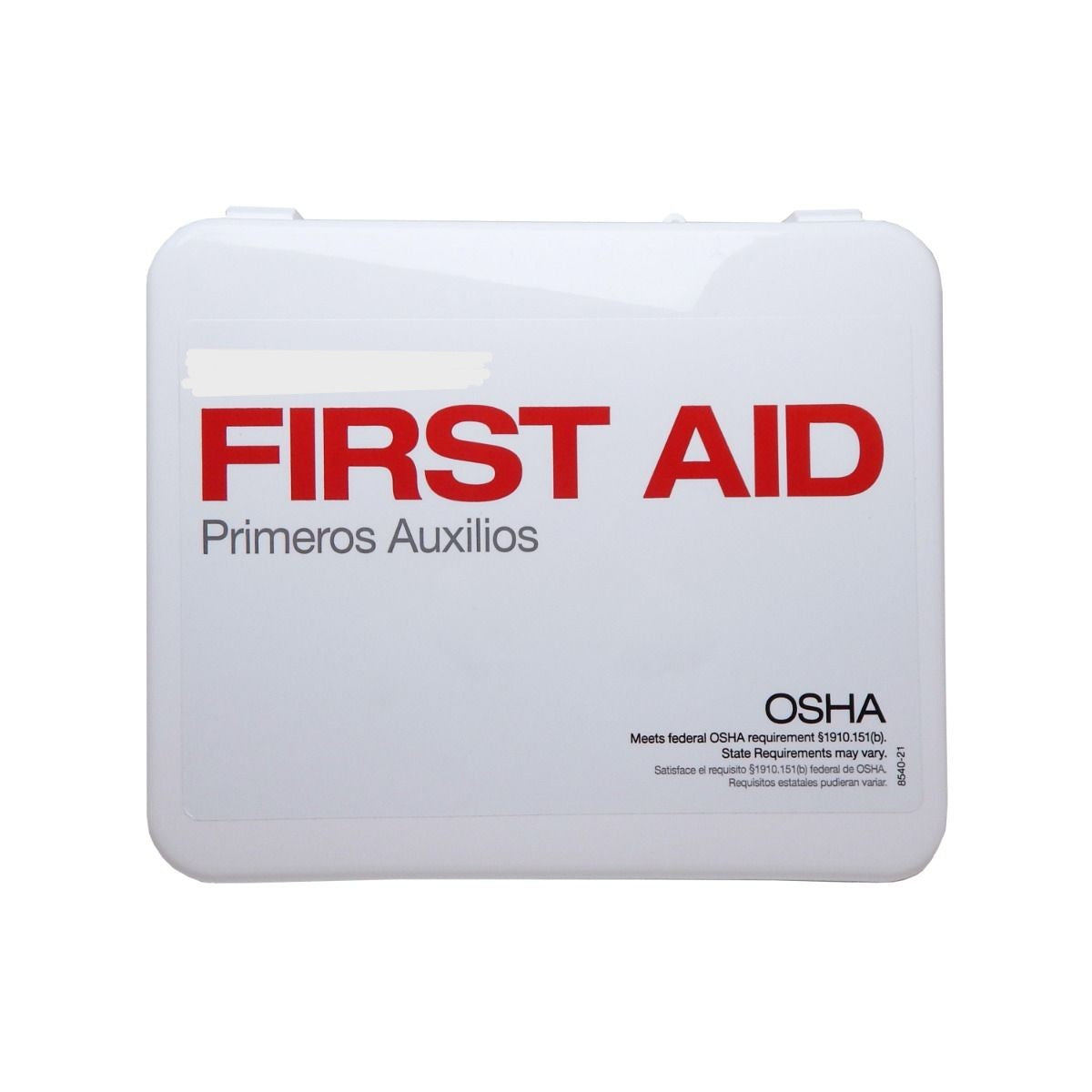 Personal First Aid Kit, Plastic Box