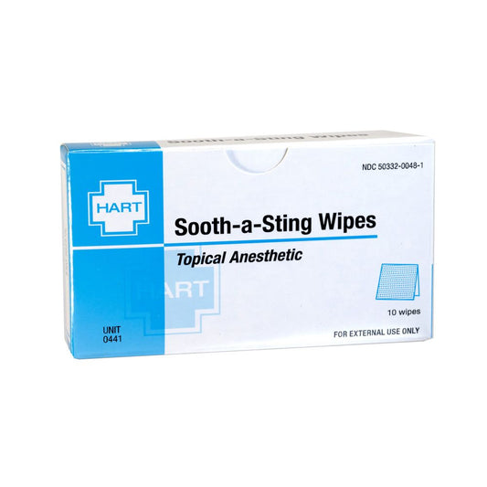 Sooth-A-Sting Wipes, Topical Anesthetic, 10 per unit