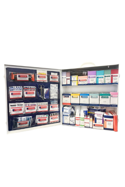 3-Shelf Metal First Aid Cabinet